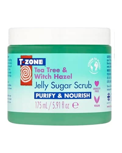 ژل اسکراب شکری Tea Tree & Witch Hazel تی زون 175ml