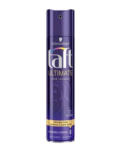 اسپری براق کننده و حالت دهنده قوی مو Ultimately Strong 6 تافت 250ml