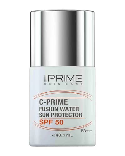فلوئید ضد آفتاب انواع پوست فیوژن واتر ویتامین سی SPF50 پریم 40ml