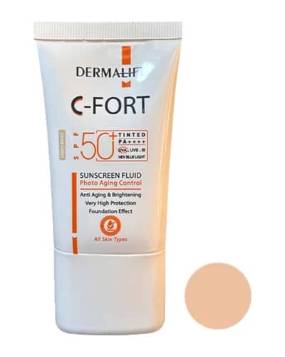 فلوئید ضد آفتاب رنگی سی فورت درمالیفت SPF50