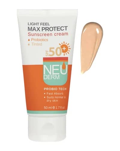 ضد آفتاب رنگی پوست های نرمال تا خشک Max Protect SPF50 نئودرم 50ml