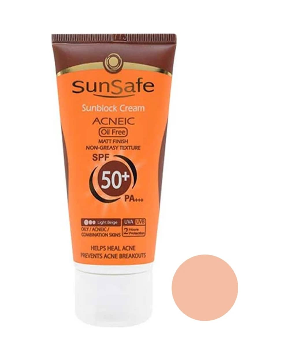 کرم ضد آفتاب رنگی SPF50 سان سیف