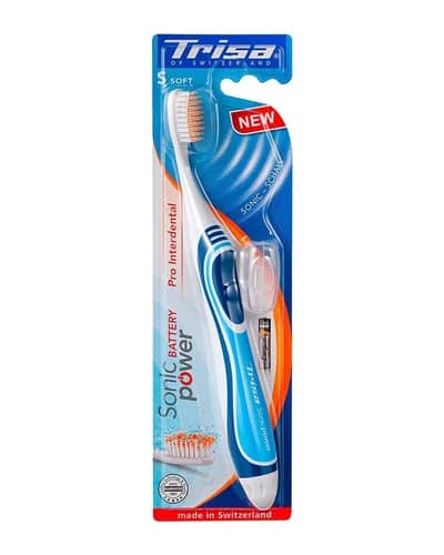 مسواک ویبراتور با برس نرم سونیک پاور Pro Interdental تریزا