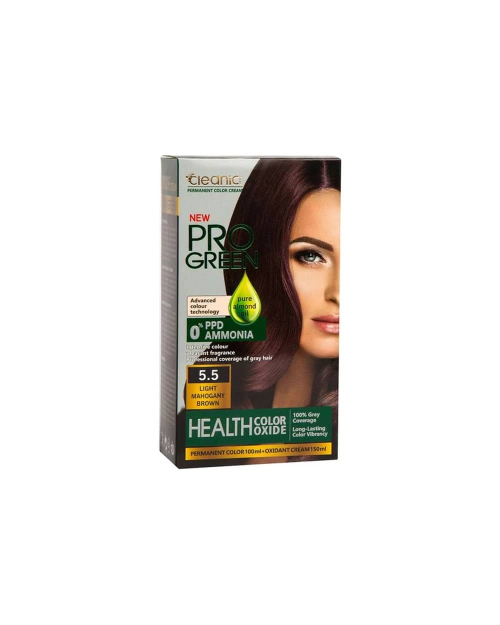 کیت رنگ موی ماهگونی بدون آمونیاک زنانه 5.5 کلینیک