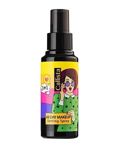 اسپری فیکساتور آرایش 3IN1 کالیستا مدل All Day Makeup