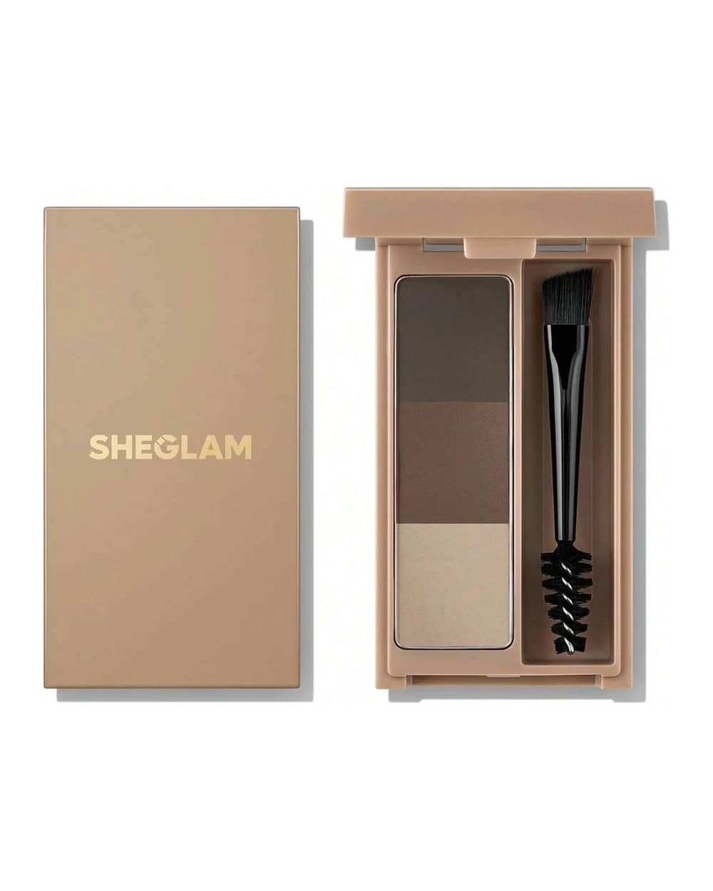 پالت رنگ ابرو فرچه دار شیگلم مدل Puff Palette