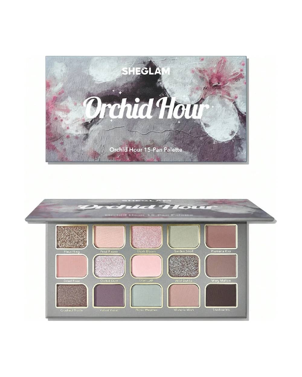 پالت سایه 15 رنگ شیگلم مدل Orchid Hour