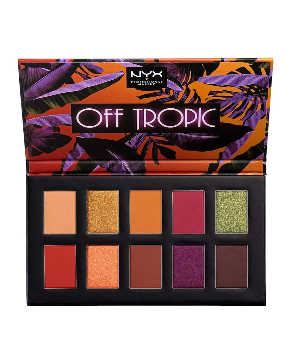 پالت سایه چشم ۱۰ رنگ نیکس مدل Off Tropic Shadow Palette