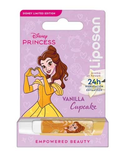 بالم لب مخصوص کودکان رایحه کاپ کیک و وانیل لبلو مدل Disney Princess Belle