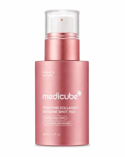 سرم اگزوزوم شات کلاژن و PDRN مدی‌ کیوب مدل PDRN Pink Collagen Exosome Shot 7500