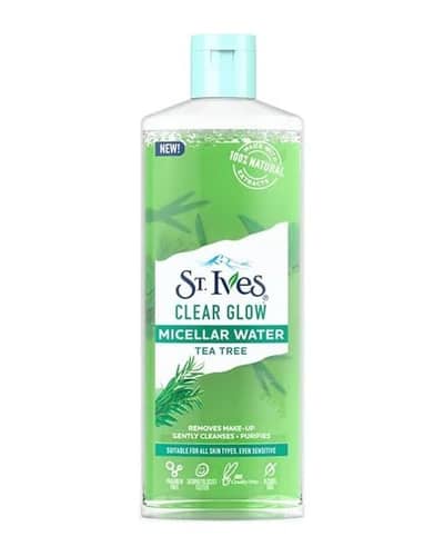 میسلار واتر حاوی عصاره درخت چای مناسب پوست چرب سینت ایور مدل Clear Glow