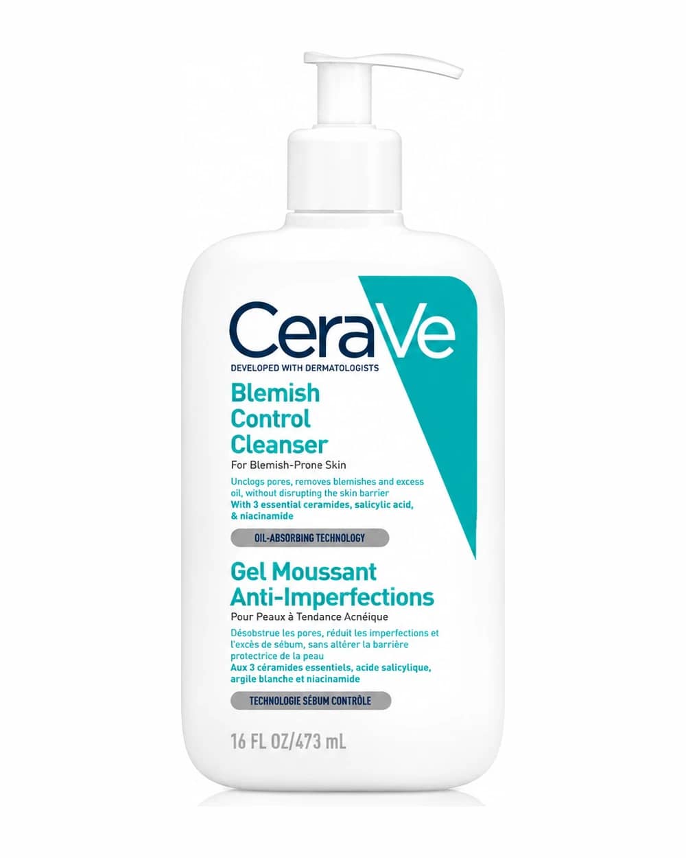 ژل شستشو ضد جوش و لک سراوی مدل Blemish Control (حجم 473 میل)