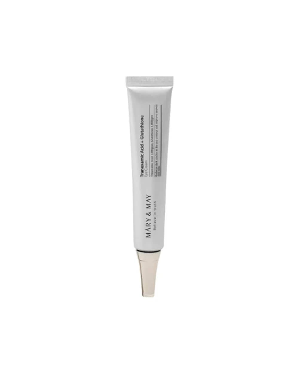 کرم دور چشم ضد لک و روشن کننده مری اند می مدل Tranexamic Acid + Glutathione