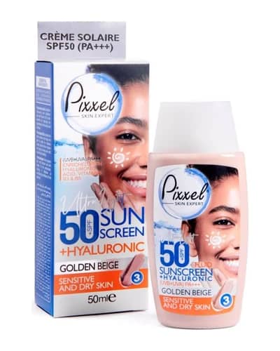 کرم ضد آفتاب رنگی مناسب پوست خشک,نرمال و حساس Spf50 پیکسل