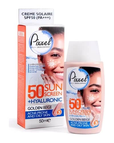 کرم ضد آفتاب رنگی مناسب پوست چرب,مختلط و جوشدار Spf 50 پیکسل