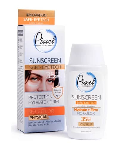 کرم ضد آفتاب فیزیکال بی‌رنگ Spf35 پیکسل