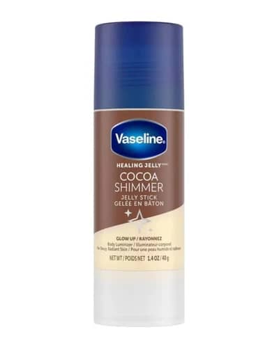 استیک ژله‌ ای براق‌ کننده و مرطوب‌ کننده بدن وازلین مدل Cocoa Shimmer Healing Jelly Stick