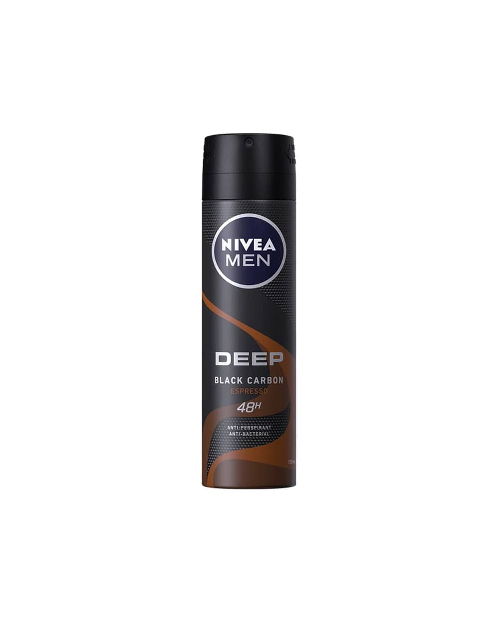 اسپری ضد تعریق 48 ساعته مردانه سری Deep  نیوآ مدل Black Carbon Espresso