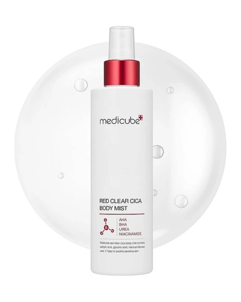 اسپری میست ضد جوش بدن مدی‌ کیوب مدل Red Clear Cica