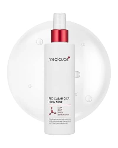 اسپری میست ضد جوش بدن مدی‌ کیوب مدل Red Clear Cica