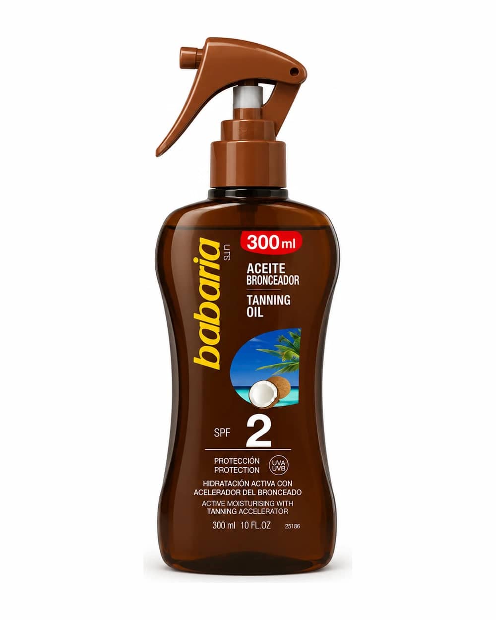 روغن برنزه کننده نارگیل SPF 2 باباریا