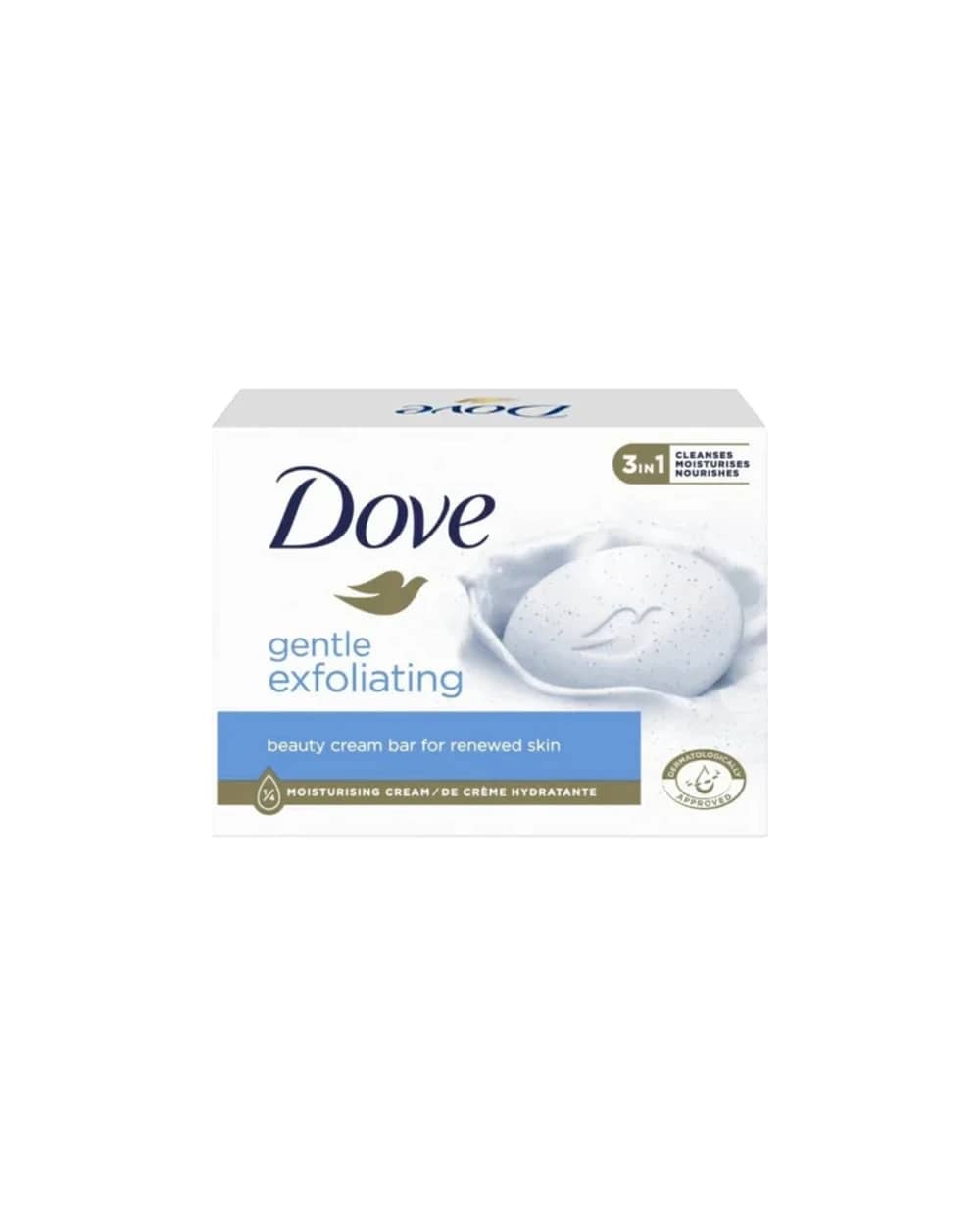 صابون کرمی لایه بردار داو مدل Gentle Exfoliating (حجم 90 گرم)