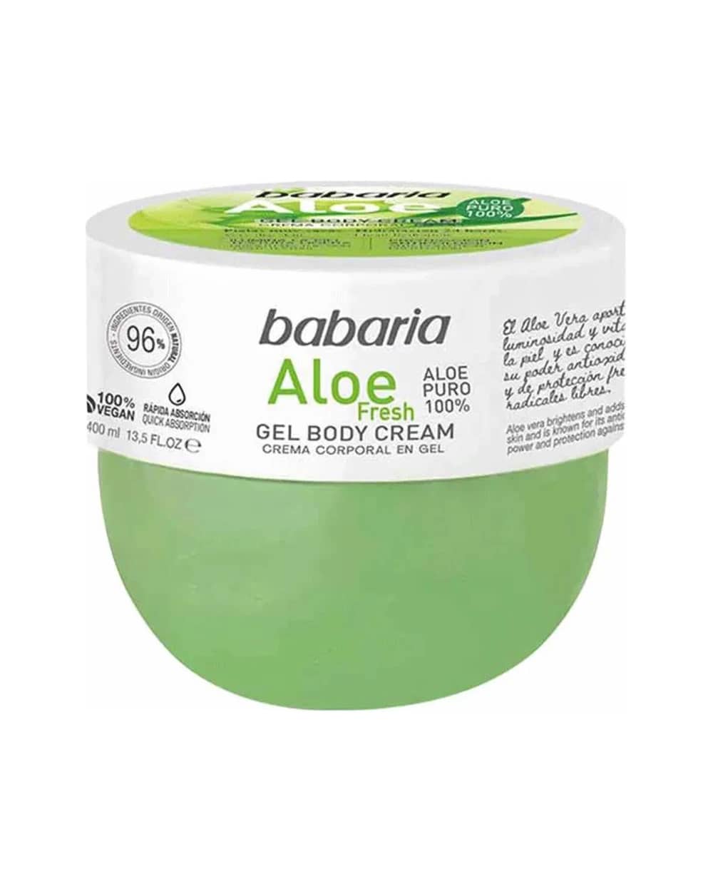ژل کرم بدن آبرسان باباریا مدل Aloe Fresh