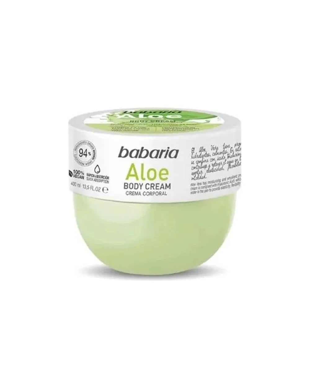 کرم بدن مرطوب‌کننده باباریا مدل Aloe Body