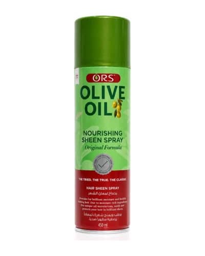 اسپری براق‌کننده و آبرسان مو او آر اس مدل Olive Oil Nourishing Sheen