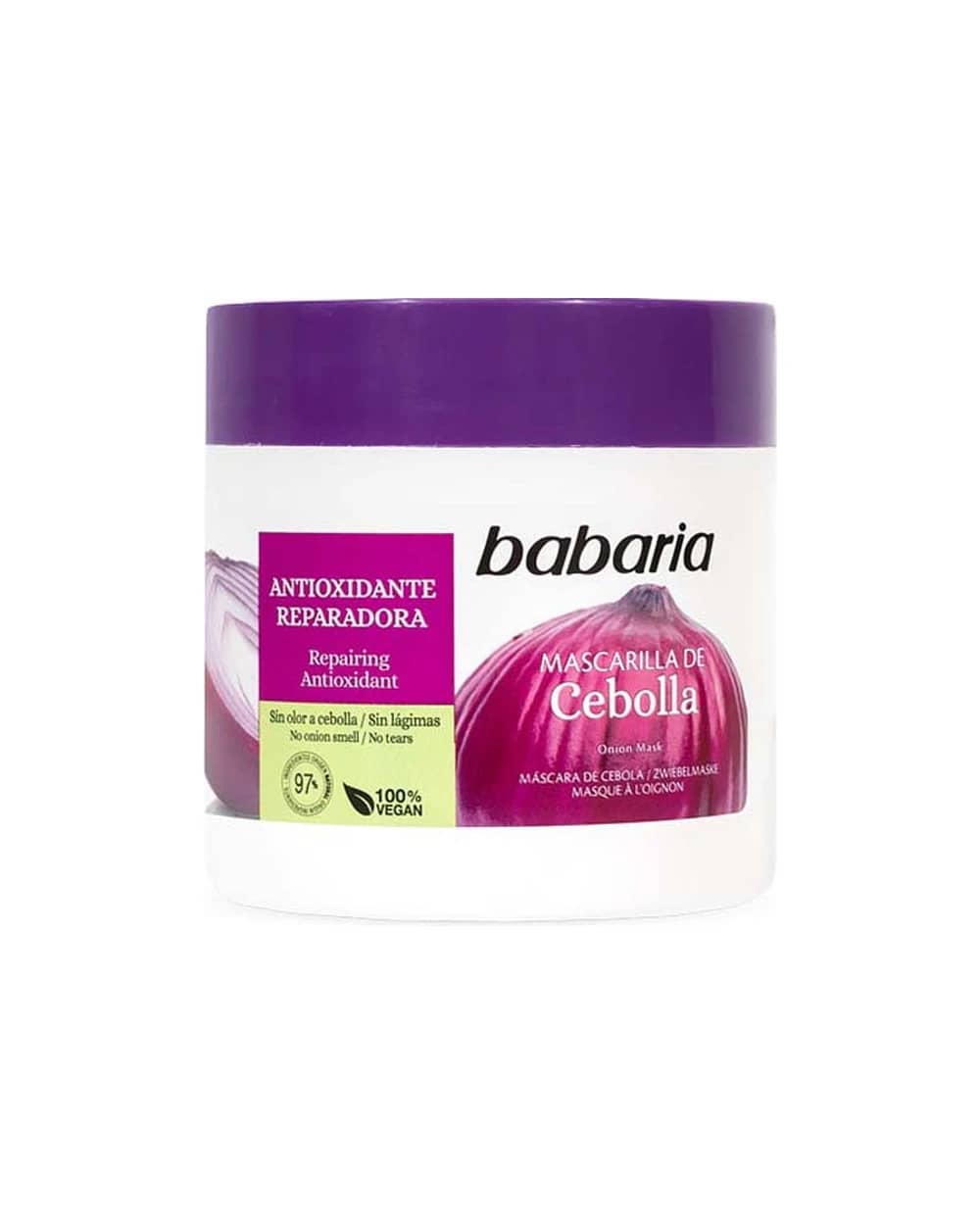 ماسک مو تقویت کننده حاوی عصاره پیاز باباریا مدل Mascarilla de Cebolla