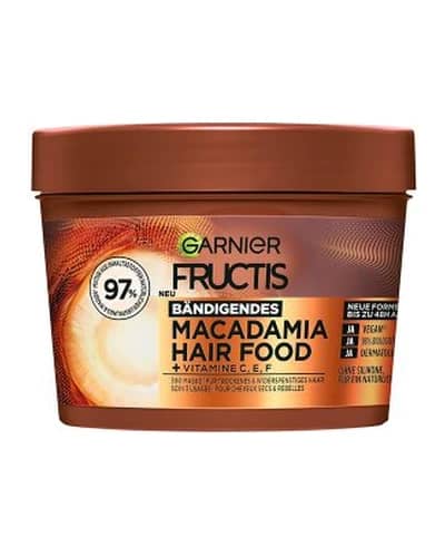 ماسک مو نرم کننده و آبرسان عصاره ماکادمیا گارنیه مدل Fructis