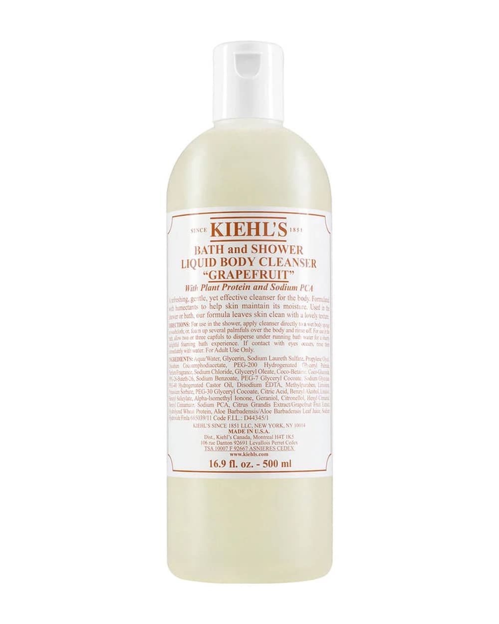Grapefruit Bath And Shower Liquid Body Cleanser