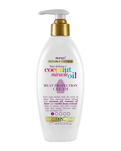 کرم مو محافظ حرارت او جی ایکس مدل Coconut Miracle Oil