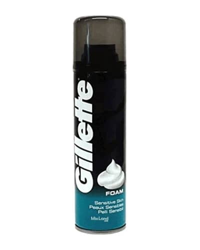 فوم اصلاح صورت پوست حساس ژیلت 200ml