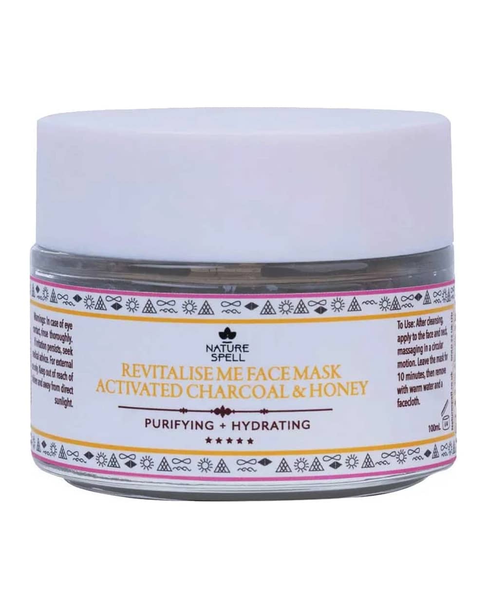 ماسک صورت زغال فعال و عسل نیچر اسپل 100ml