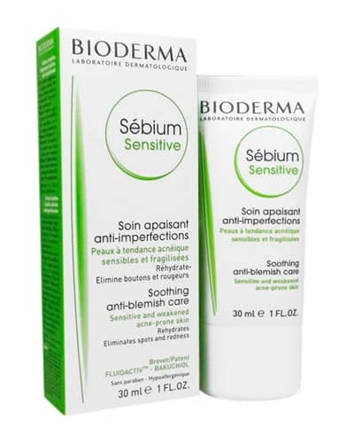 کرم ضد جوش و مرطوب کننده سبیوم سنستیو بایودرما 30ml