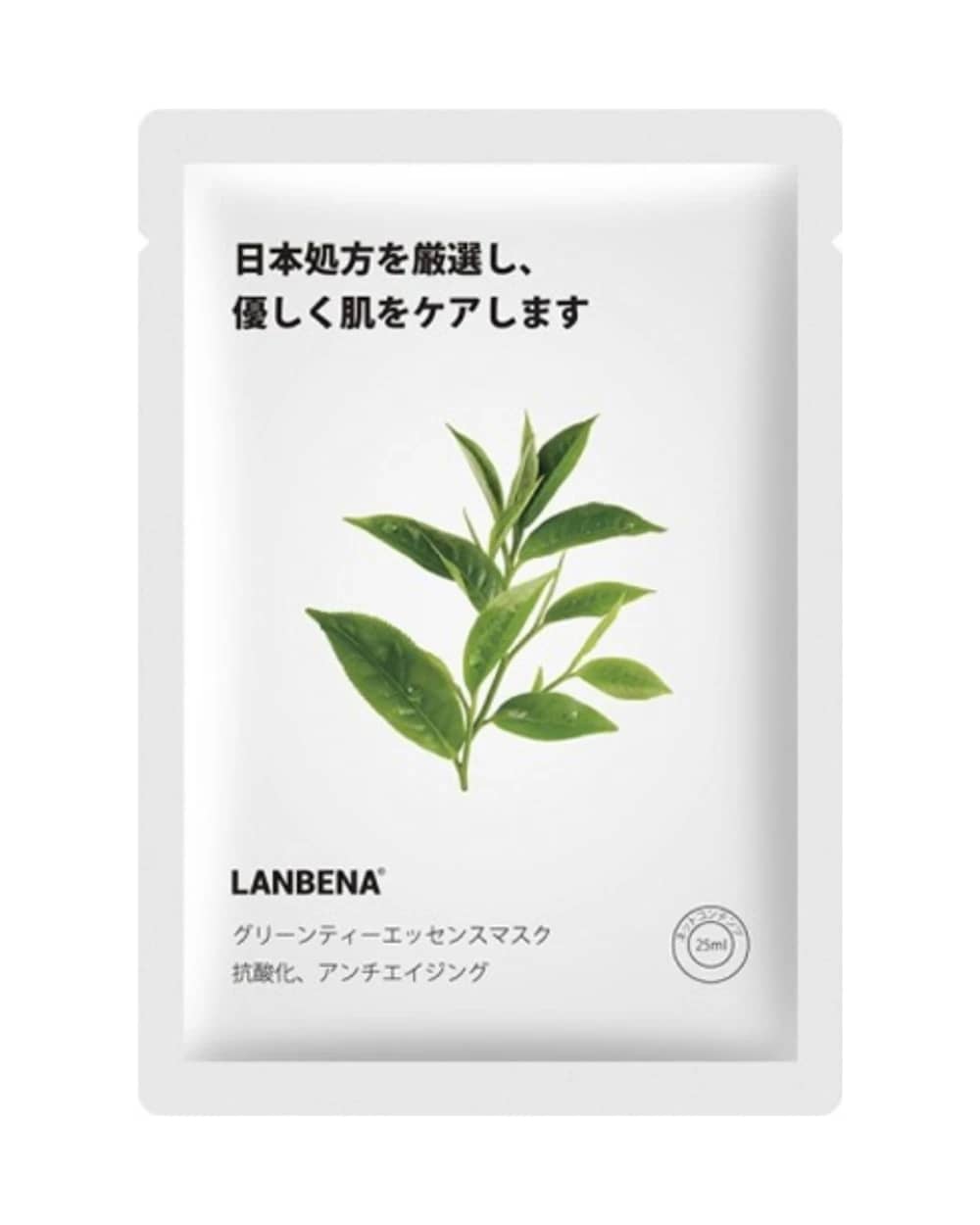 ماسک نقابی عصاره چای سبز لانبنا 25ml