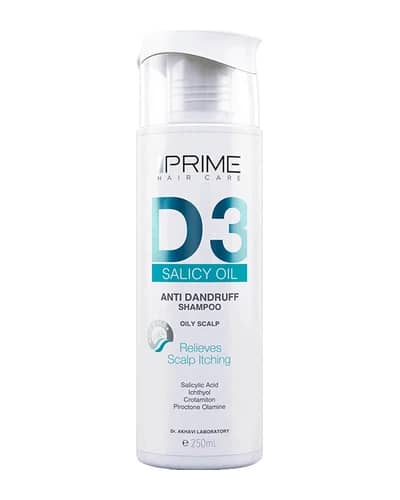شامپو ضد شوره پوست سر چرب D3 پریم 250ml