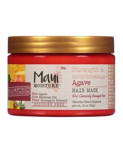 ماسک مو فاقد سولفات تقویت کننده و ضد موخوره Agave مائویی 340gr