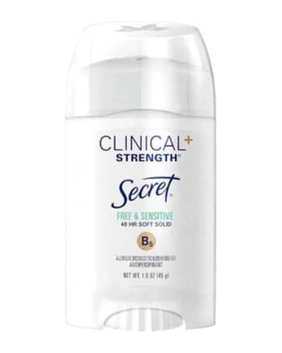استیک ضد تعریق کلینیکال Free & Sensitive سکرت 45gr
