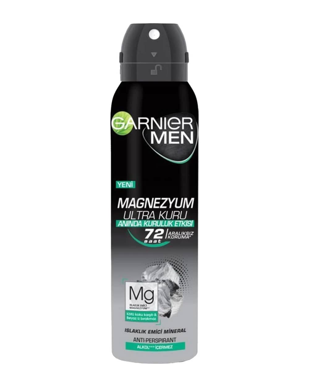 اسپری ضد تعریق مردانه 72 ساعته Magnezyum گارنیه 150ml