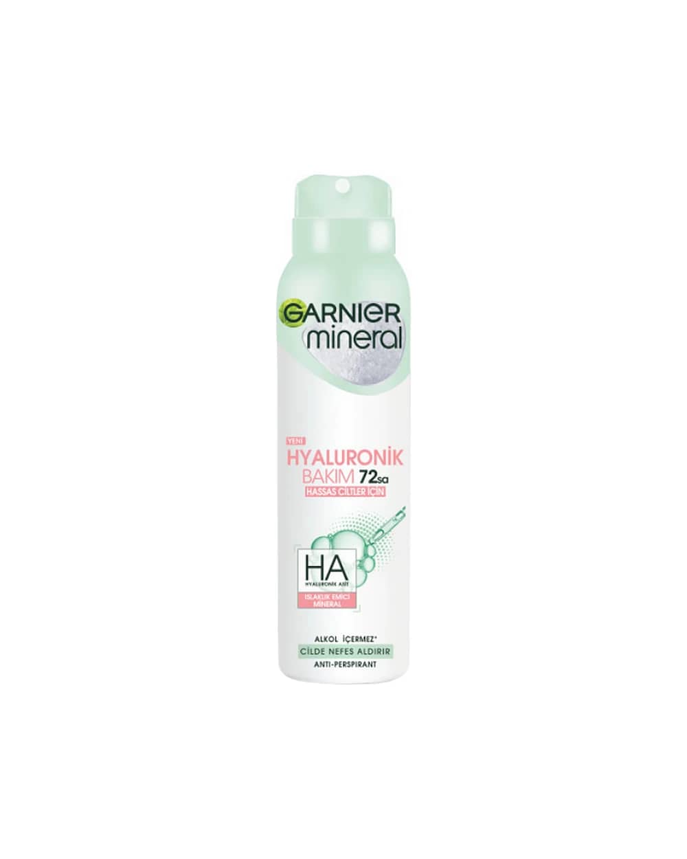 اسپری ضد تعریق زنانه 72 ساعته Hyaluronik گارنیه 150ml