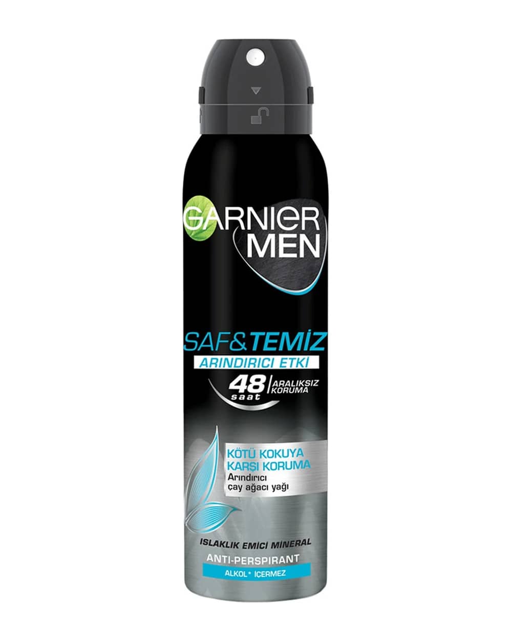 اسپری ضد تعریق مردانه 48 ساعته Saf & Temiz گارنیه 150ml