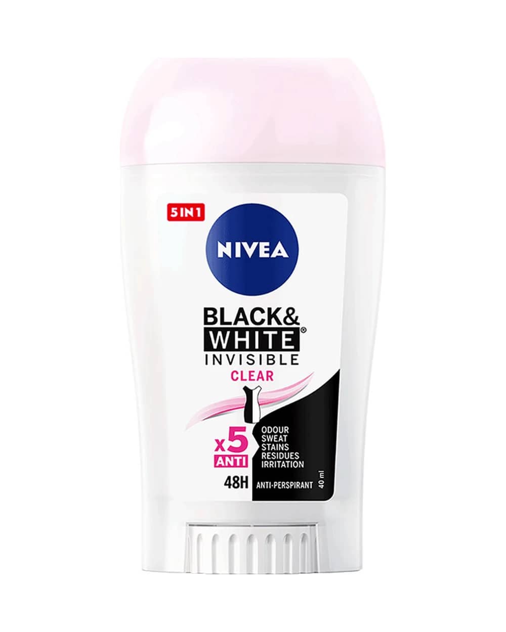 استیک ضد تعریق زنانه Black & White Invisible Clear نیوا 40ml