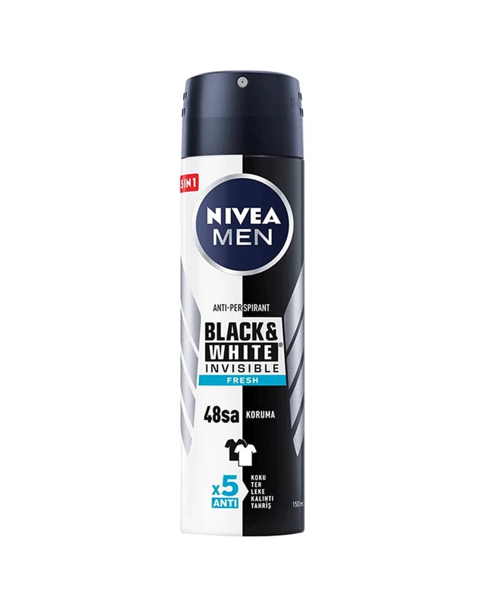 اسپری ضد تعریق مردانه Invisible Black & White Fresh نیوا 150ml