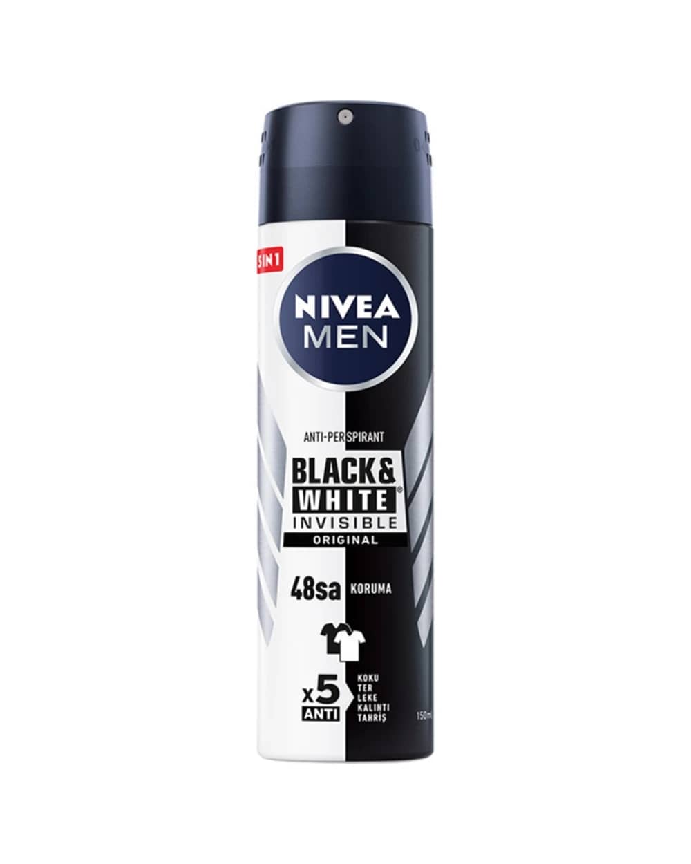 اسپری ضد تعریق مردانه Invisible Black & White Original نیوا 150ml