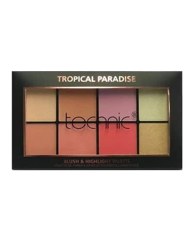 پالت رژ گونه و هایلایتر Tropical Paradise تکنیک