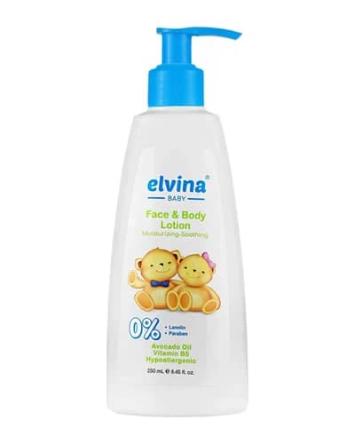 لوسیون صورت و بدن کودک الوینا 250ml