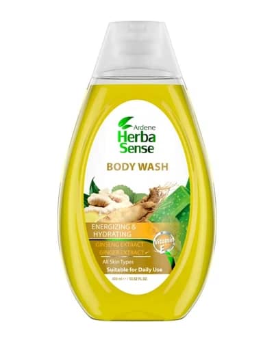 شامپو بدن عصاره زنجبیل و جینسینگ آردن هرباسنس 400ml