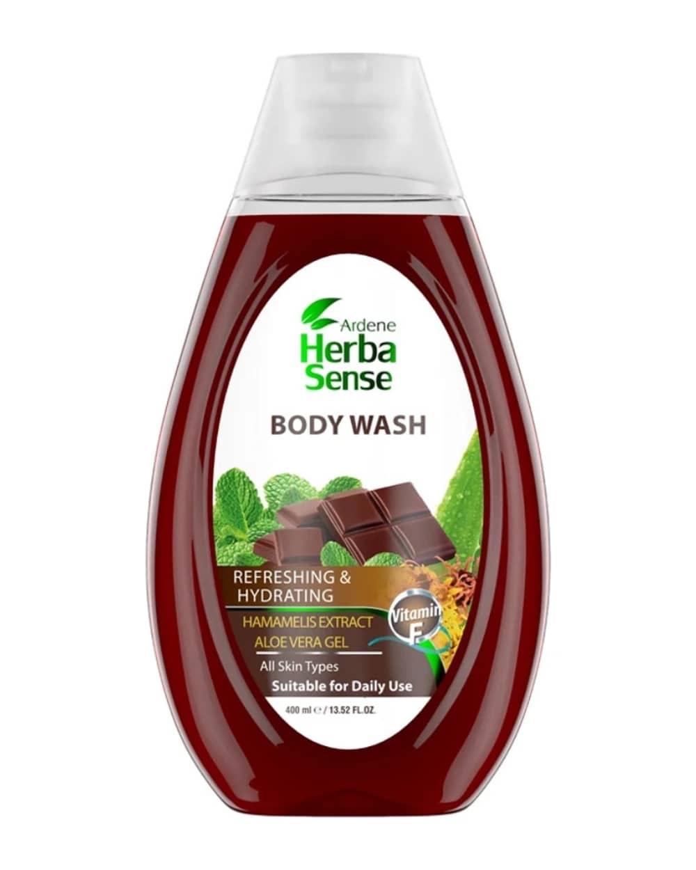 شامپو بدن عصاره شکلات و آلوئه ورا آردن هرباسنس 400ml